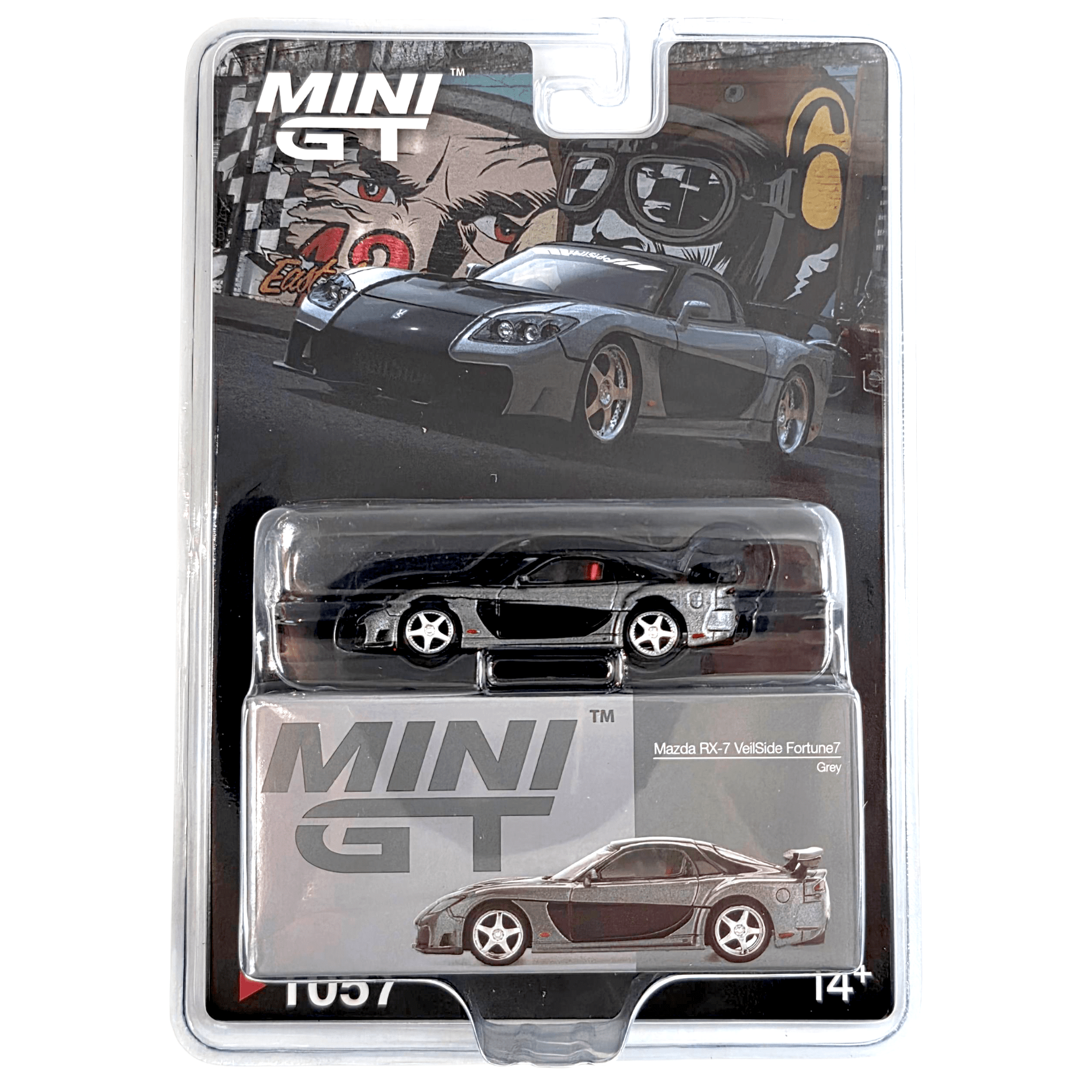 Mini GT - Mazda RX-7 VeilSide Fortune7 - Grey – Top Collectibles