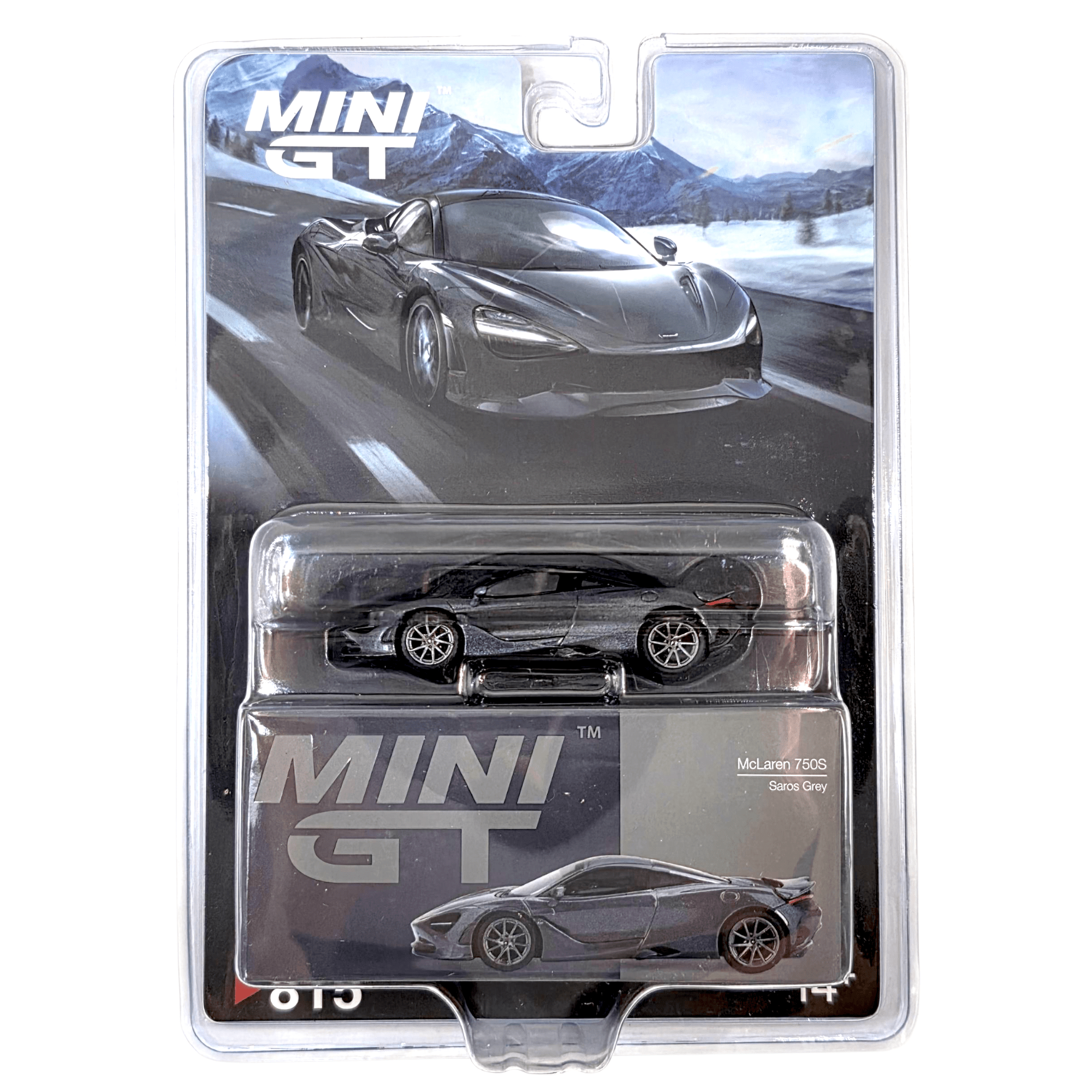MINI GT マクラーレン F750S (サロスグレー) チェイスカー Mini GT - McLaren 750S – Saros Grey – Top Collectibles
