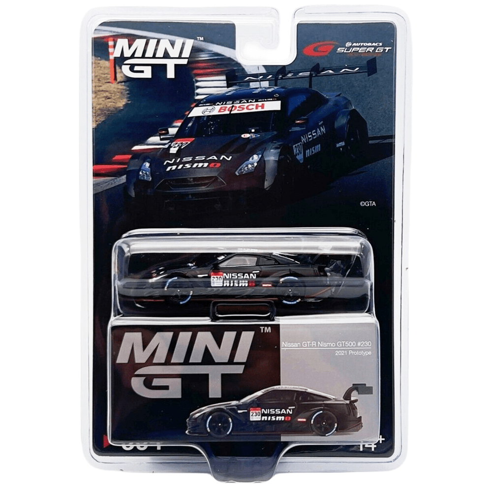 MINIGT 1/64 完売品 GT-R NISMO GT500 プロトタイプ Mini GT - Nissan GT-R Nismo GT500 #230 - 2021 Prototype – Top
