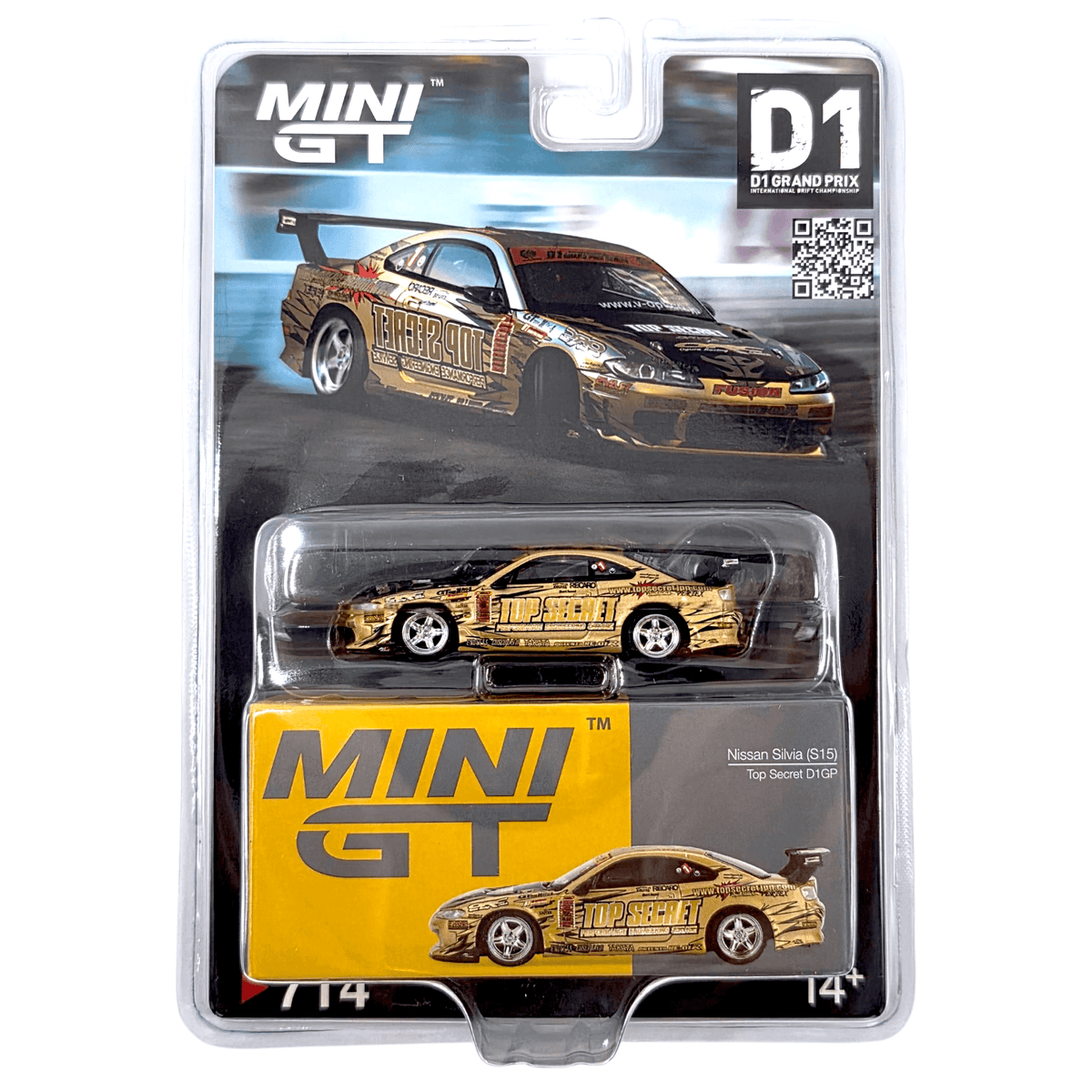 Mini GT - Nissan Silvia (S15) Top Secret D1GP - Gold – Top Mini GT - Nissan Silvia (S15) Top Secret D1GP - Gold – Top