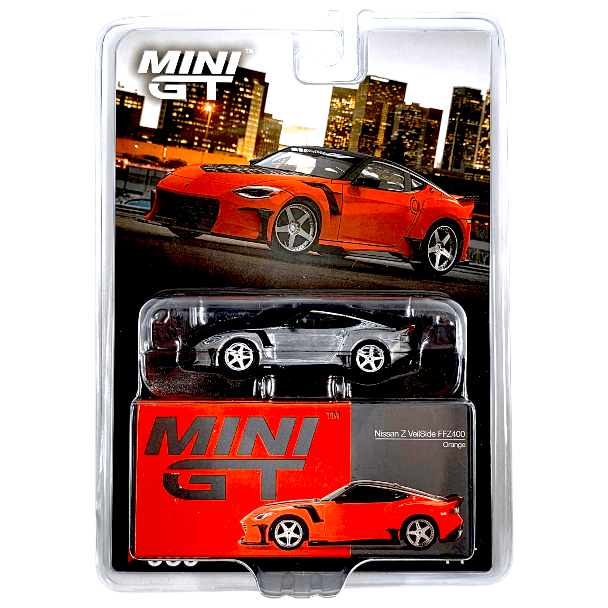 Mini GT - Nissan Z VeilSide FFZ400 – Orange *Chase* – Top Collectibles