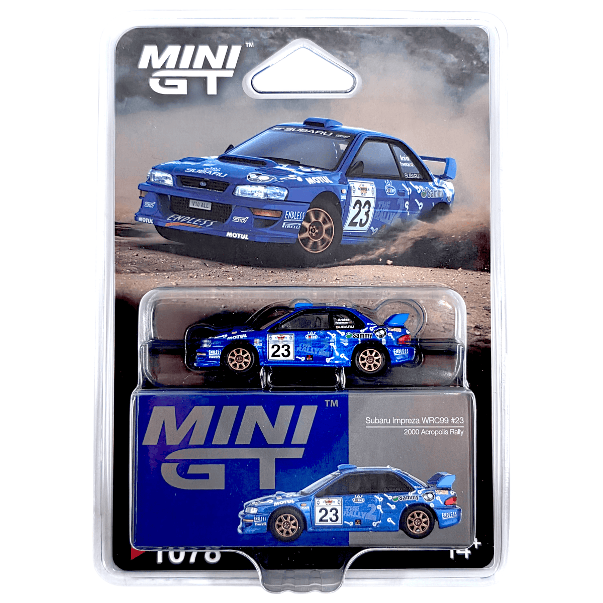 Mini GT - Subaru Impreza WRC99 #23 2000 Acropolis Rally – Top