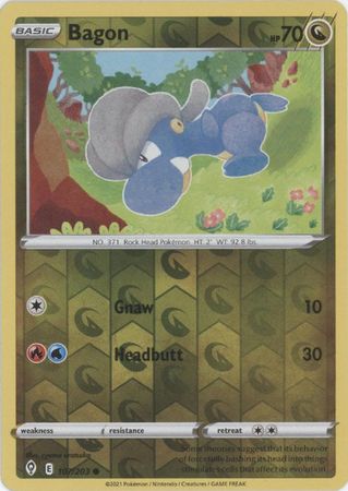 pokemon bagon card Pokemon - Bagon - 107/203 - Common Reverse Holo