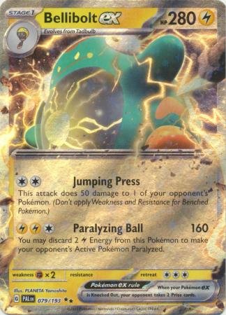 Pokemon - Bellibolt ex - 079/193 - Ultra Rare - Scarlet & Violet: Pald Top Collectibles Pokemon - Bellibolt ex - 079/193 - Ultra Rare - Scarlet & Violet: Pald Top Collectibles