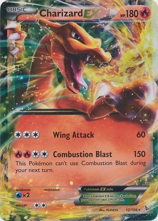 Pokemon - Charizard EX - 12/106 - Ultra Rare - XY: Flashfire Series Top Collectibles Pokemon - Charizard EX - 12/106 - Ultra Rare - XY: Flashfire Series Top Collectibles