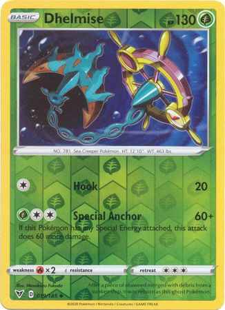 Pokemon - Dhelmise - 019/185 - Uncommon Reverse Holo