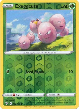 Pokemon - Exeggcute - 004/185 - Common Reverse Holo
