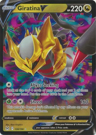 pokemon cards that are super rare Pokemon - Giratina V - 130/196 - Ultra Rare