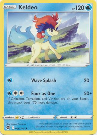 Pokemon - Keldeo - 046/195 - Rare - Sword & Shield: Silver Tempest Ser Top Collectibles Pokemon - Keldeo - 046/195 - Rare - Sword & Shield: Silver Tempest Ser Top Collectibles