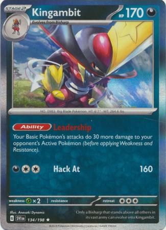 Pokemon - Kingambit - 134/198 - Holo Rare