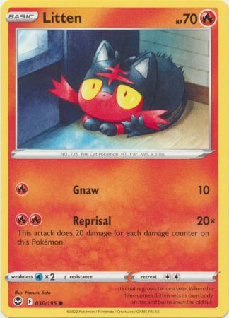 Pokemon - Litten - 030/195 - Common