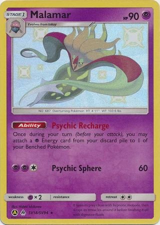 Pokemon - Malamar - SV18/SV94 - Shiny Rare