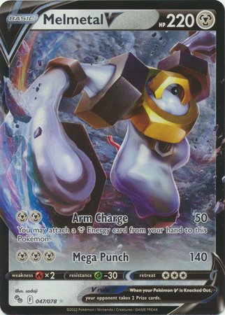 Pokemon - Melmetal V - 047/078 - Ultra Rare - Pokemon Go Series Top Collectibles Pokemon - Melmetal V - 047/078 - Ultra Rare - Pokemon Go Series Top Collectibles