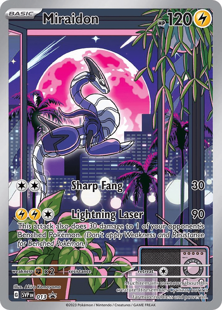 pokemon miraidon card Pokemon - Miraidon - SVP013 - Ultra Rare Promo