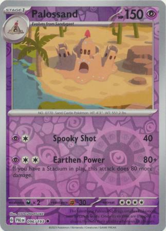 Pokemon - Palossand - 096/193 - Uncommon Reverse Holo