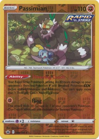 Pokemon - Passimian - 088/198 - Rare Reverse Holo