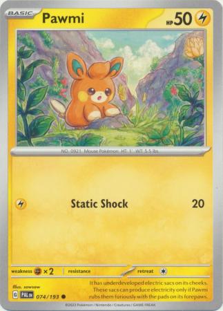 Pokemon - Pawmi - 074/193 - Common - Scarlet & Violet: Paldea