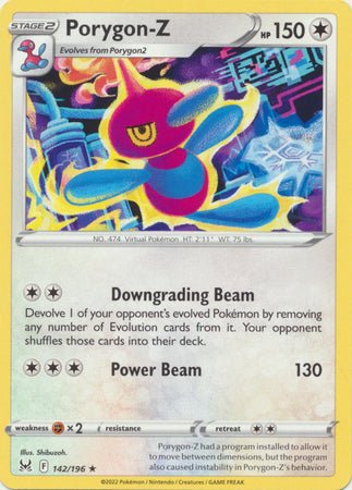 rare porygon card Pokemon - Porygon-Z - 142/196 - Rare