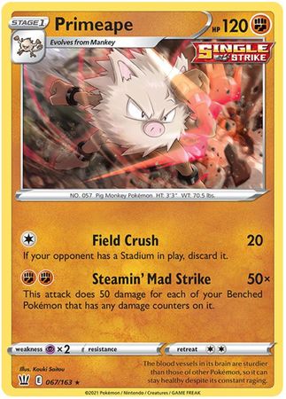 Pokemon - Primeape - 067/163 - Rare