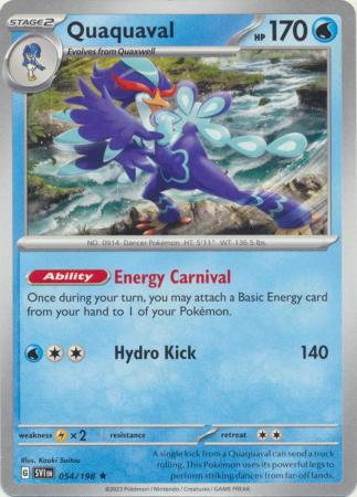 what pokemon set has 198 cards Quaquaval - 054/198 - Deck Exclusives [REVERSE HOLO] Style:12 variation to centering one piece card booster box Learn how to spot