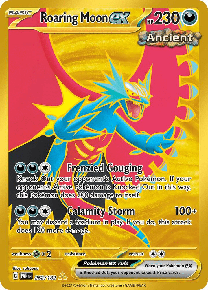 Pokemon - Roaring Moon ex - 262/182 - Hyper Rare