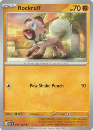 Pokemon - Rockruff - 089/162 - Common