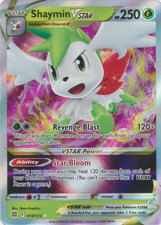 Pokemon - Shaymin VSTAR - 014/172 - Ultra Rare - Sword & Shield: Brill Top Collectibles Pokemon - Shaymin VSTAR - 014/172 - Ultra Rare - Sword & Shield: Brill Top Collectibles