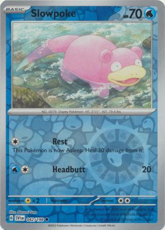 Pokemon - Slowpoke - 042/198 - Common Reverse Holo