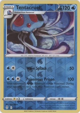 Pokemon - Tentacruel - 027/203 - Uncommon Reverse Holo