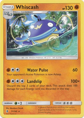 Pokemon - Whiscash - 71/145 - Rare