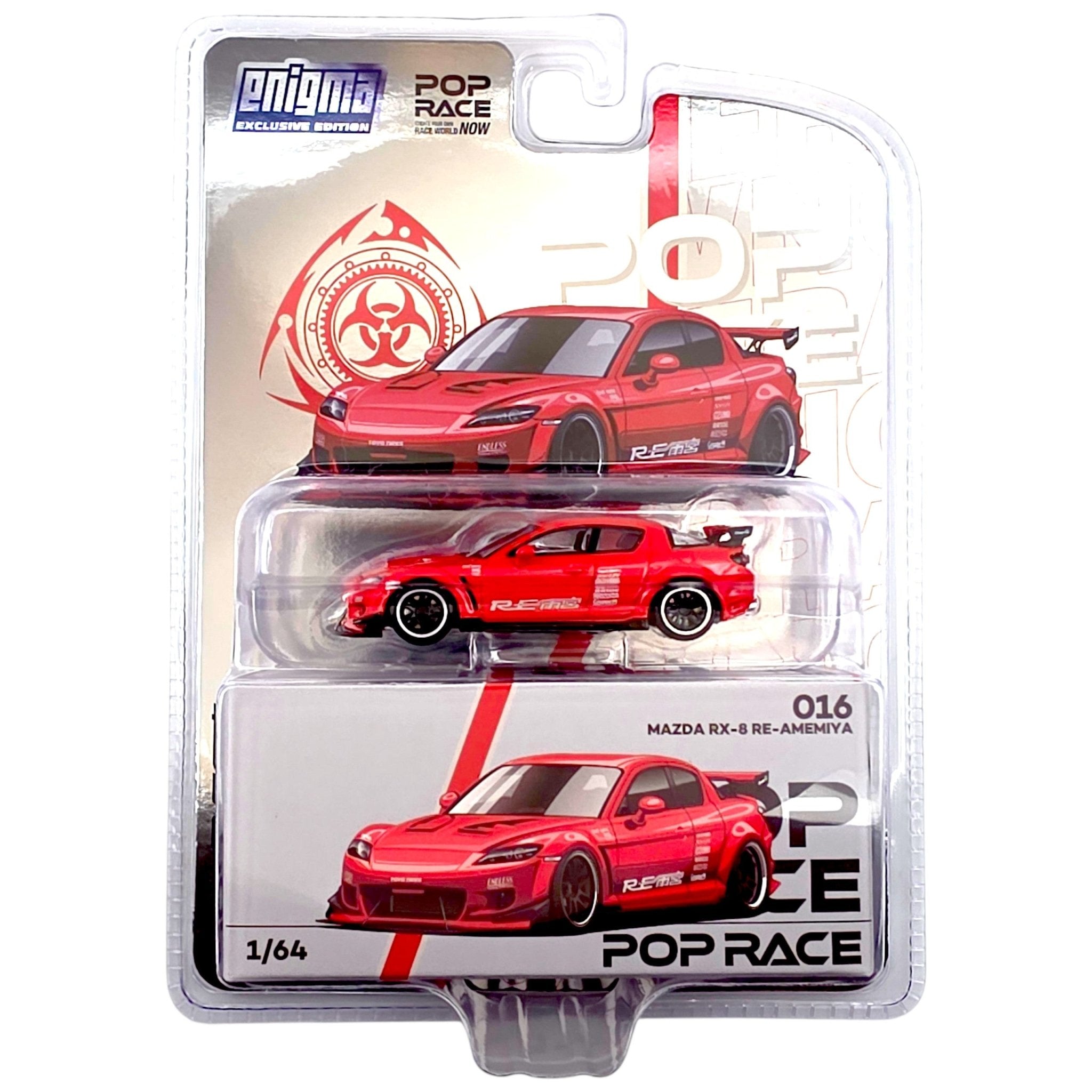 Robby商品　ポのあれ Pop Race - Mazda RX-8 RE-AMEMIYA - Red *Enigma Exclusive Edition