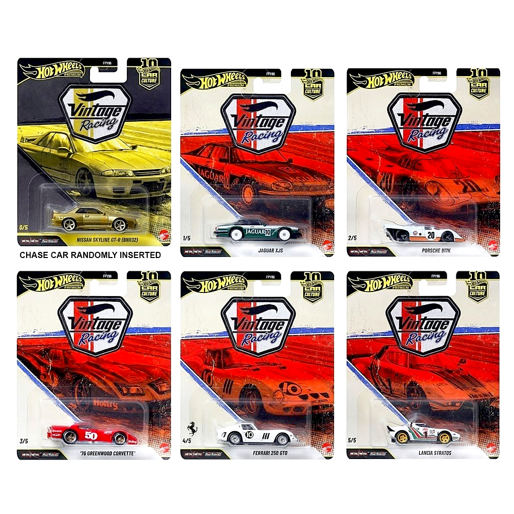 Pre-Order* Hot Wheels - 2026 Vintage Racing Series 10-Car Case