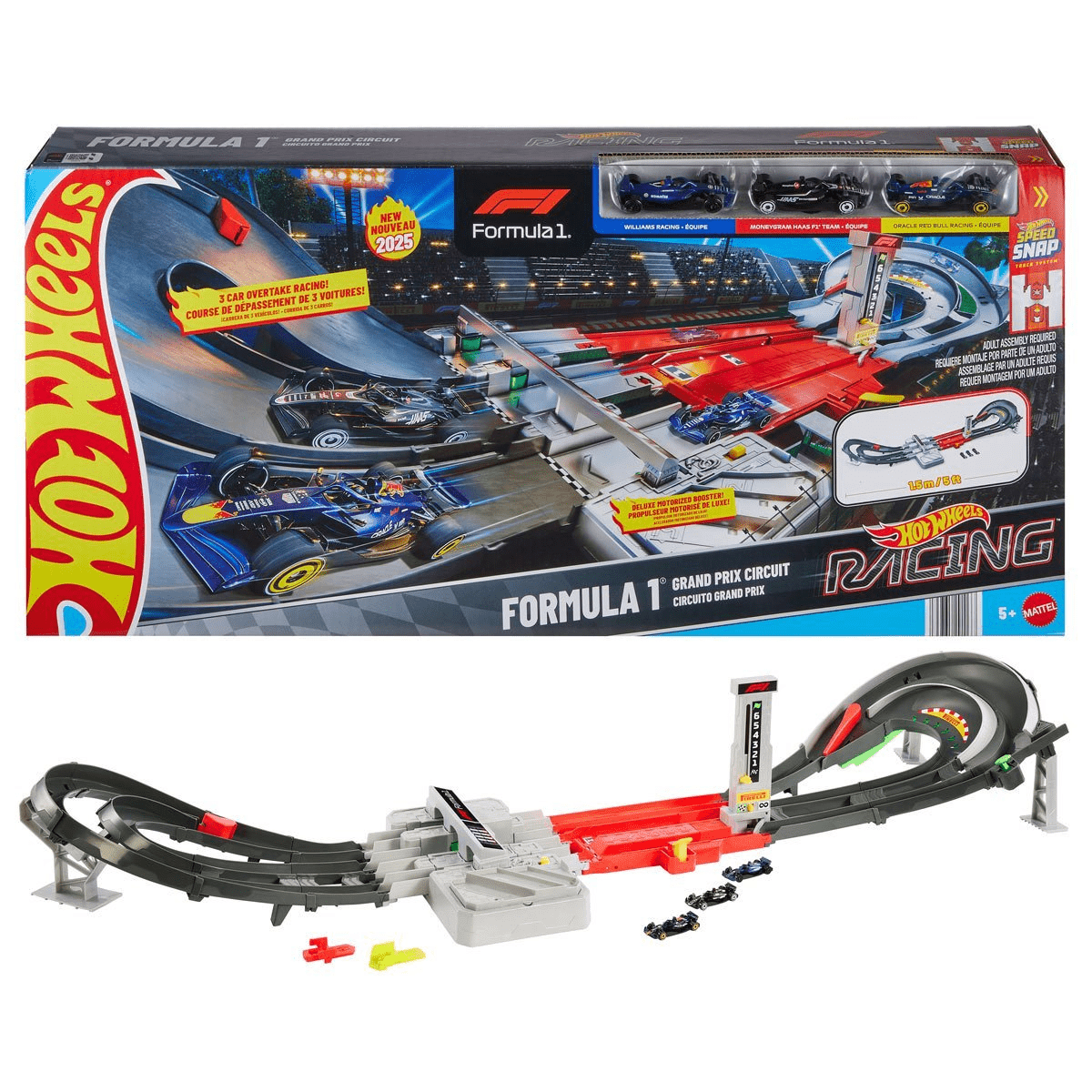Hot Wheels Racing Formula Grand Prix Trackset with Vehicles