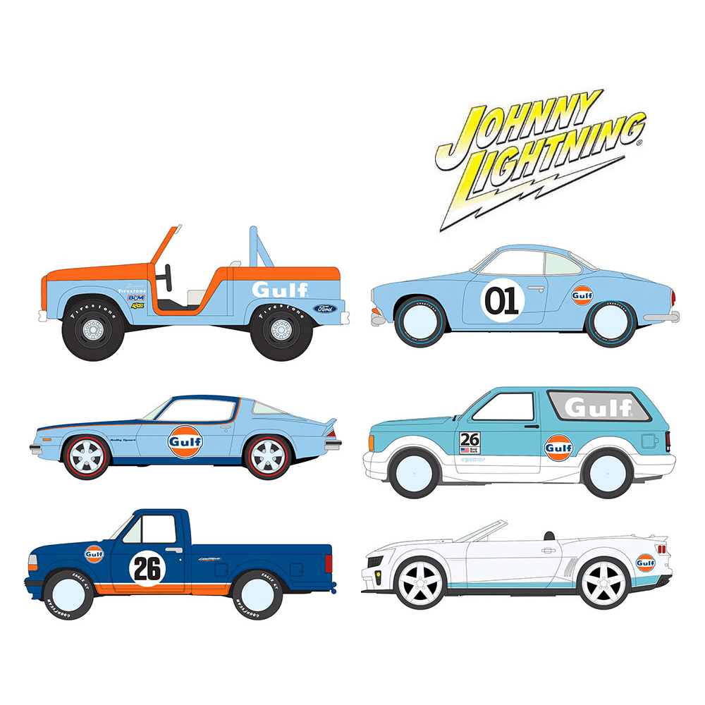 Pre-Order* Johnny Lightning - Collector Tin Release 3A 2026 GULF