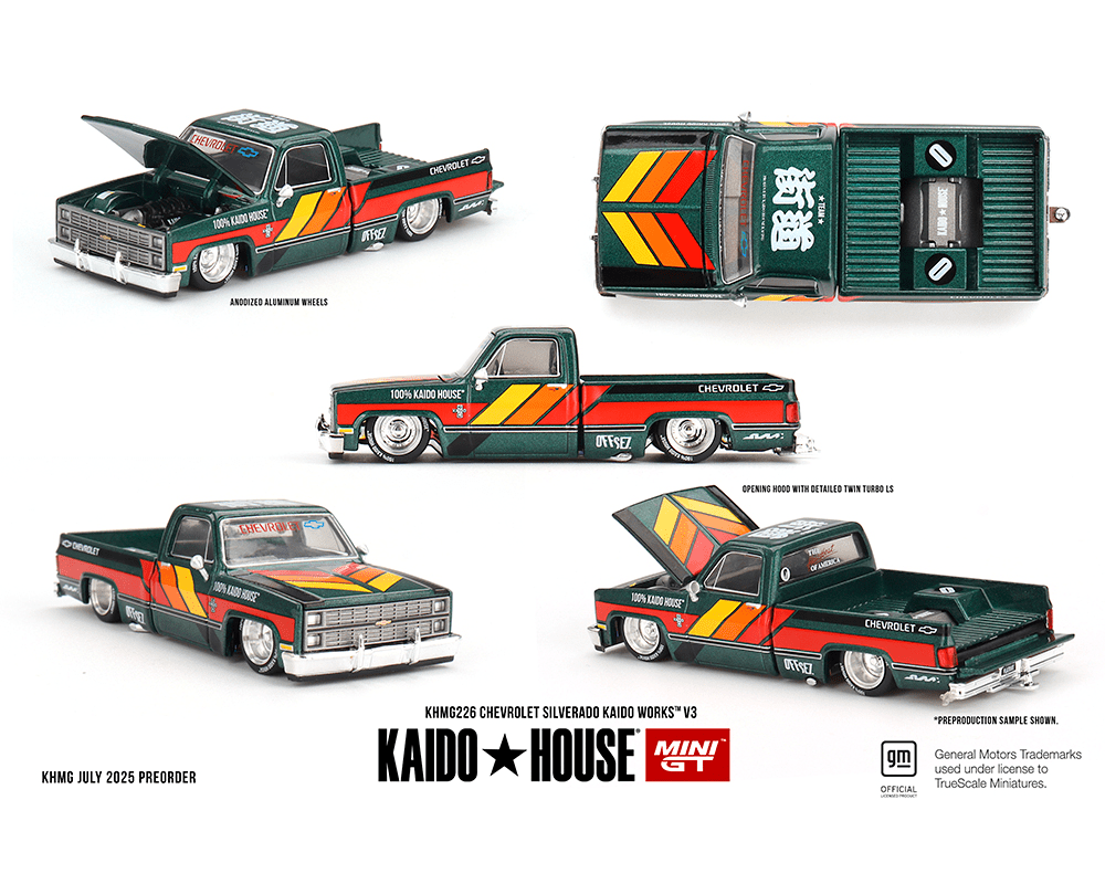 Pre-Order* Kaido House x Mini GT - Chevrolet Silverado KAIDO WORKS Pre-Order* Kaido House x Mini GT - Chevrolet Silverado KAIDO WORKS