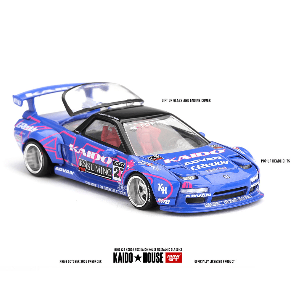 Pre-Order* Kaido House x Mini GT - Honda NSX Kaido House Nostalgic