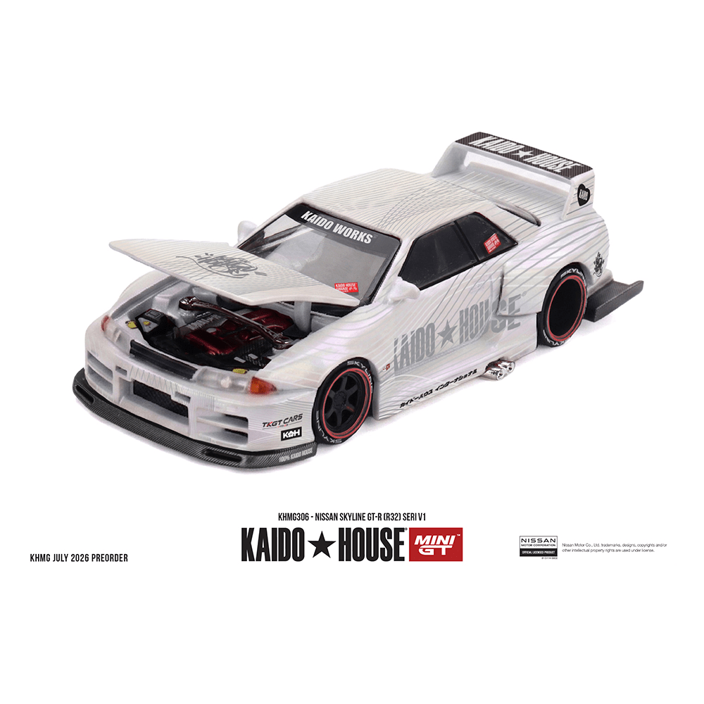 街道ハウス　Nissan Skyline GT-R (R32) 　チェイス Pre-Order* Kaido House x Mini GT - Nissan Skyline GT-R (R32) SERI