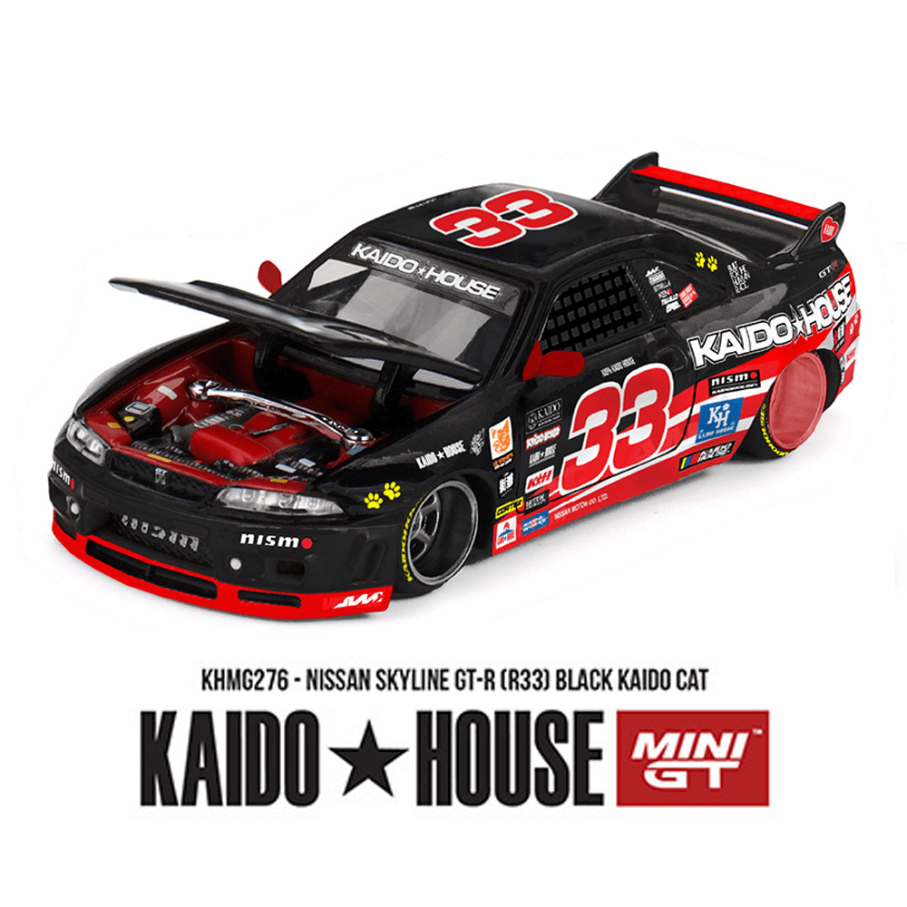 Pre-Order* Kaido House x Mini GT - Nissan Skyline GT-R (R33) Black Pre-Order* Kaido House x Mini GT - Nissan Skyline GT-R (R33) Black