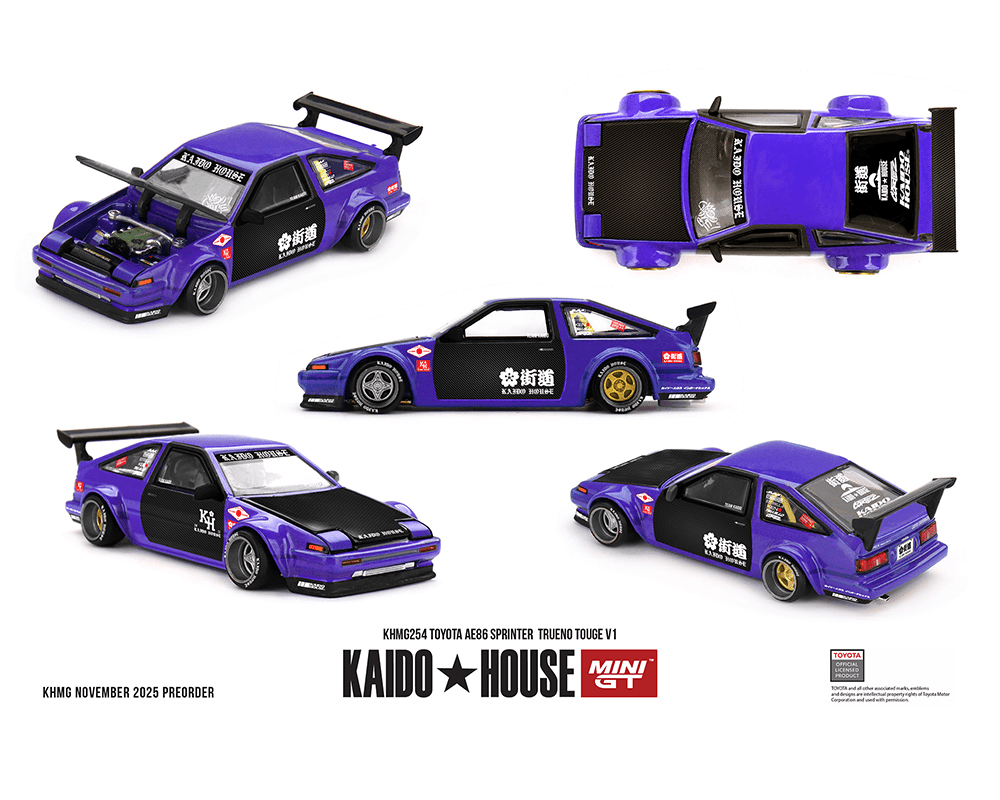 Pre-Order* Kaido House x Mini GT - Toyota AE86 Sprinter Trueno Pre-Order* Kaido House x Mini GT - Toyota AE86 Sprinter Trueno