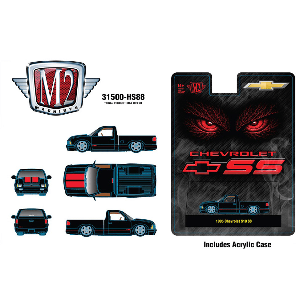 Pre-Order* M2 Machines - 1995 Chevrolet S10 SS – Black – Hobby