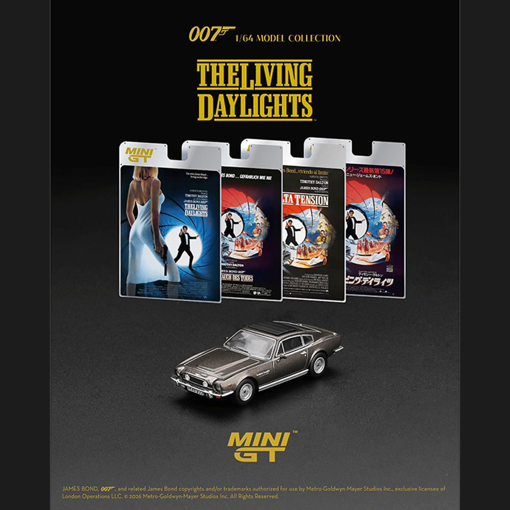 Pre-Order* Mini GT - Aston Martin V8 Vantage The Living Daylights
