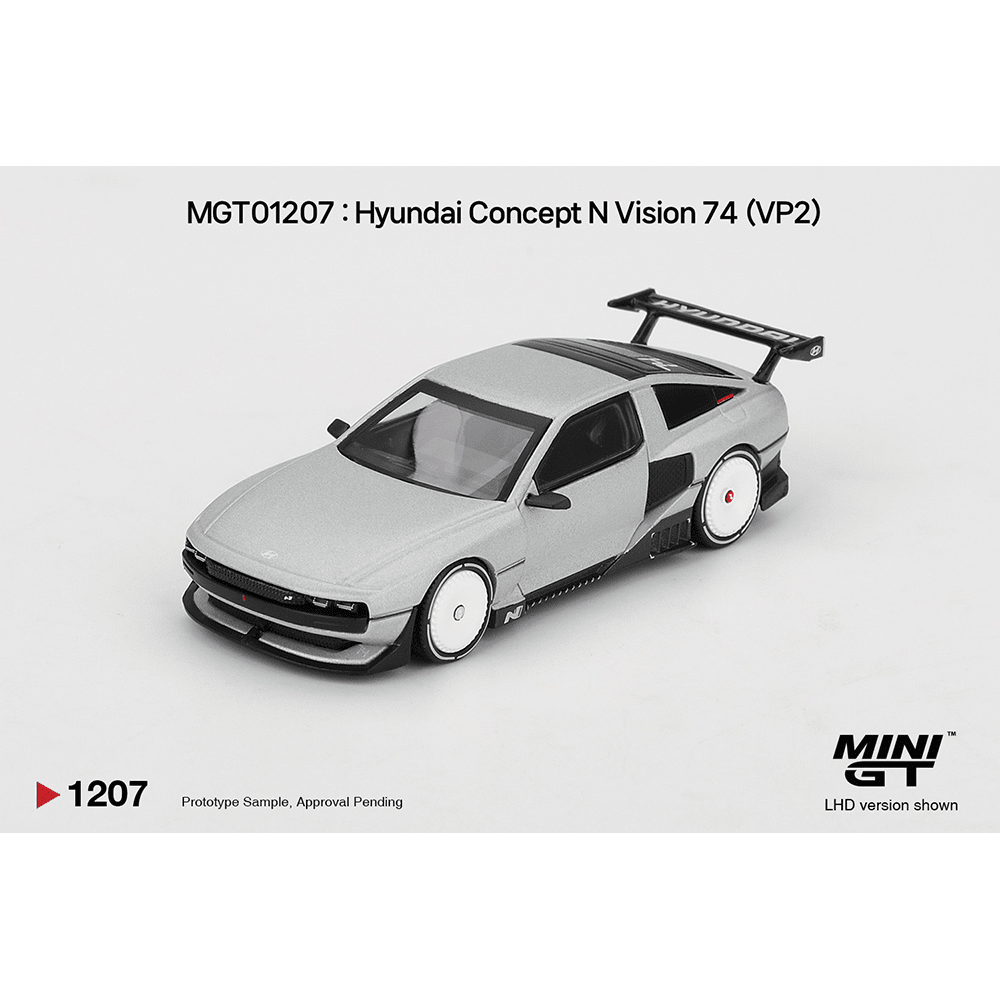 希少！Kaijinart Silv-eon ニンフィア風　ノーマル Pre-Order* Mini GT - Hyundai Concept N Vision 74 (VP2) – Silver