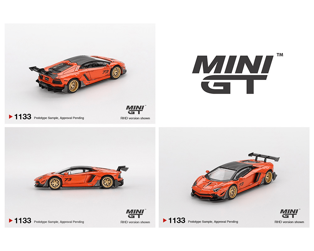 MINI GT LB★WORKS Lamborghini Aventador Pre-Order* Mini GT - LB☆WORKS Lamborghini Aventador – Orange