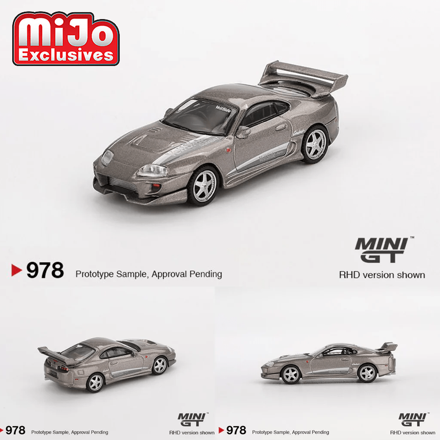 Mini GT - Toyota Supra VeilSide Combat V-II – Combat Grey – Top