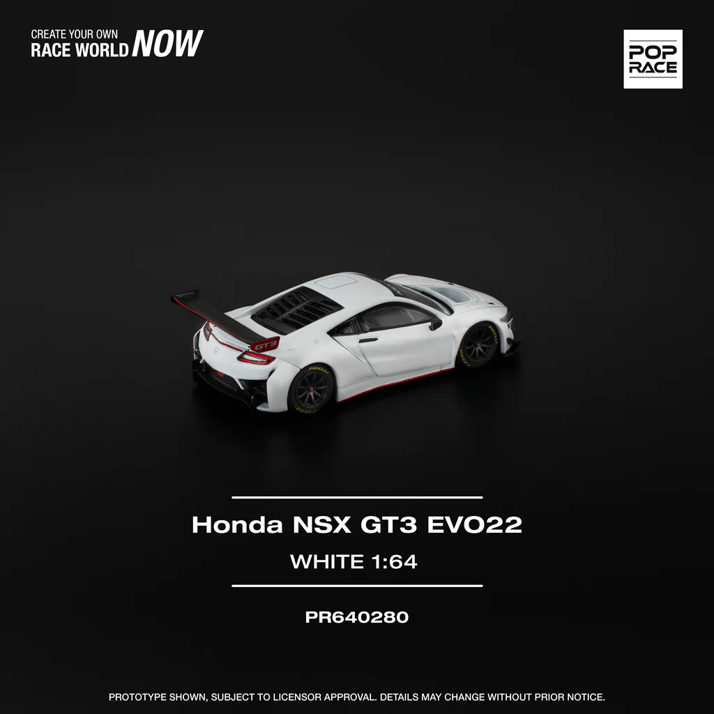 Pre-Order* Pop Race - Honda NSX GT3 EVO22 - White – Top Collectibles