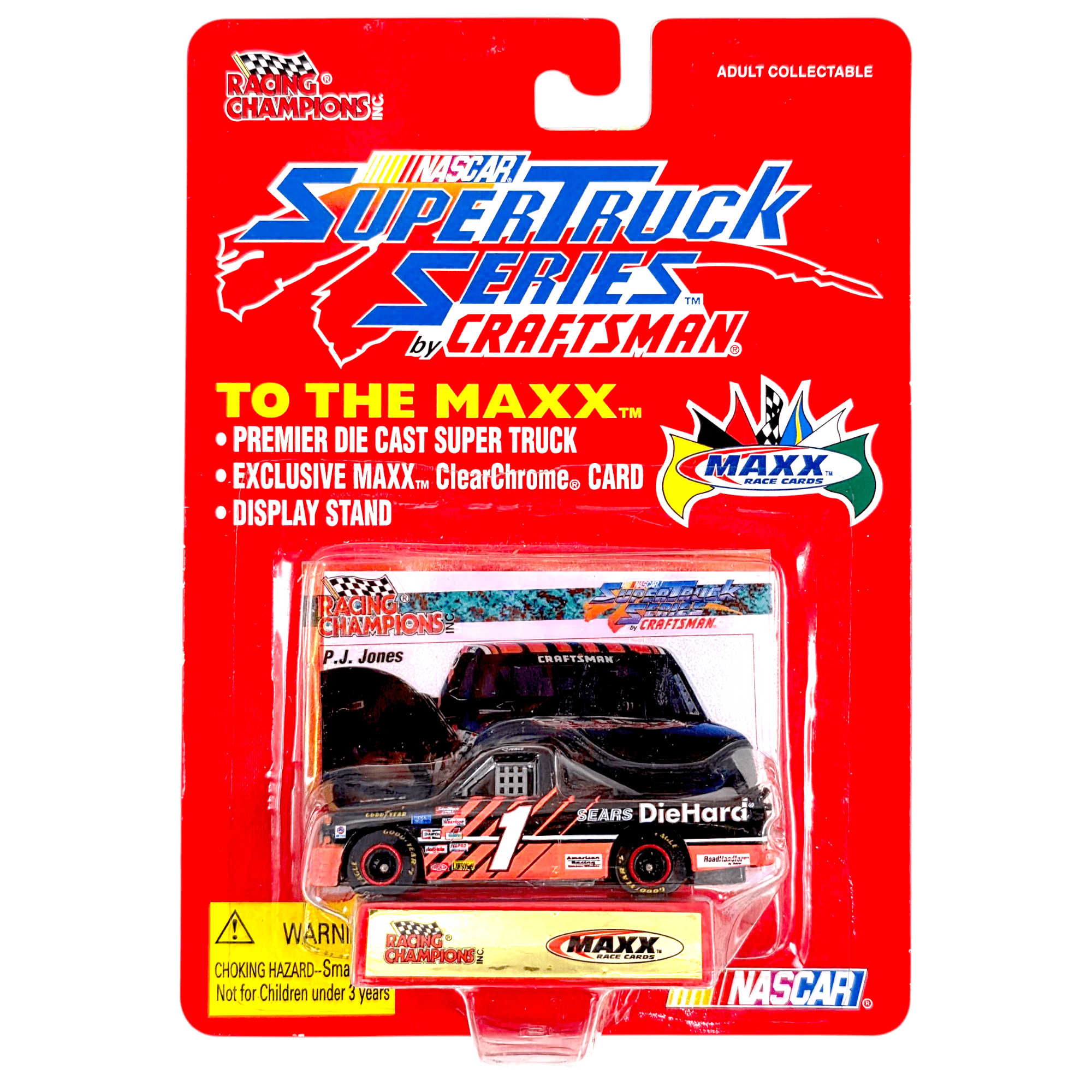 【レア】カーズ レーシングセット チーム95 US Racing Champions - P.J. Jones Chevy Super Truck - 1995 Nascar