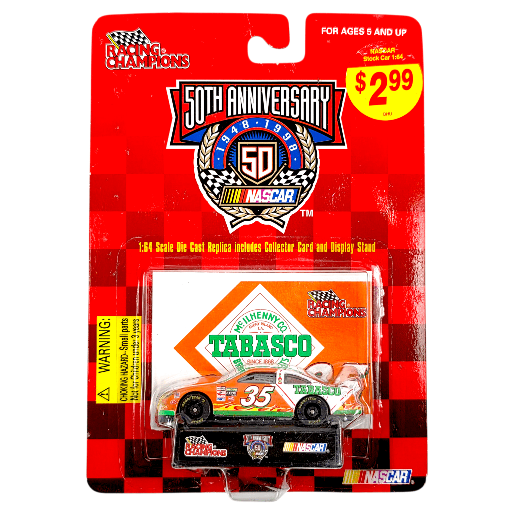 Racing Champions - Tabasco Pontiac Grand Prix Stock Car - 1998