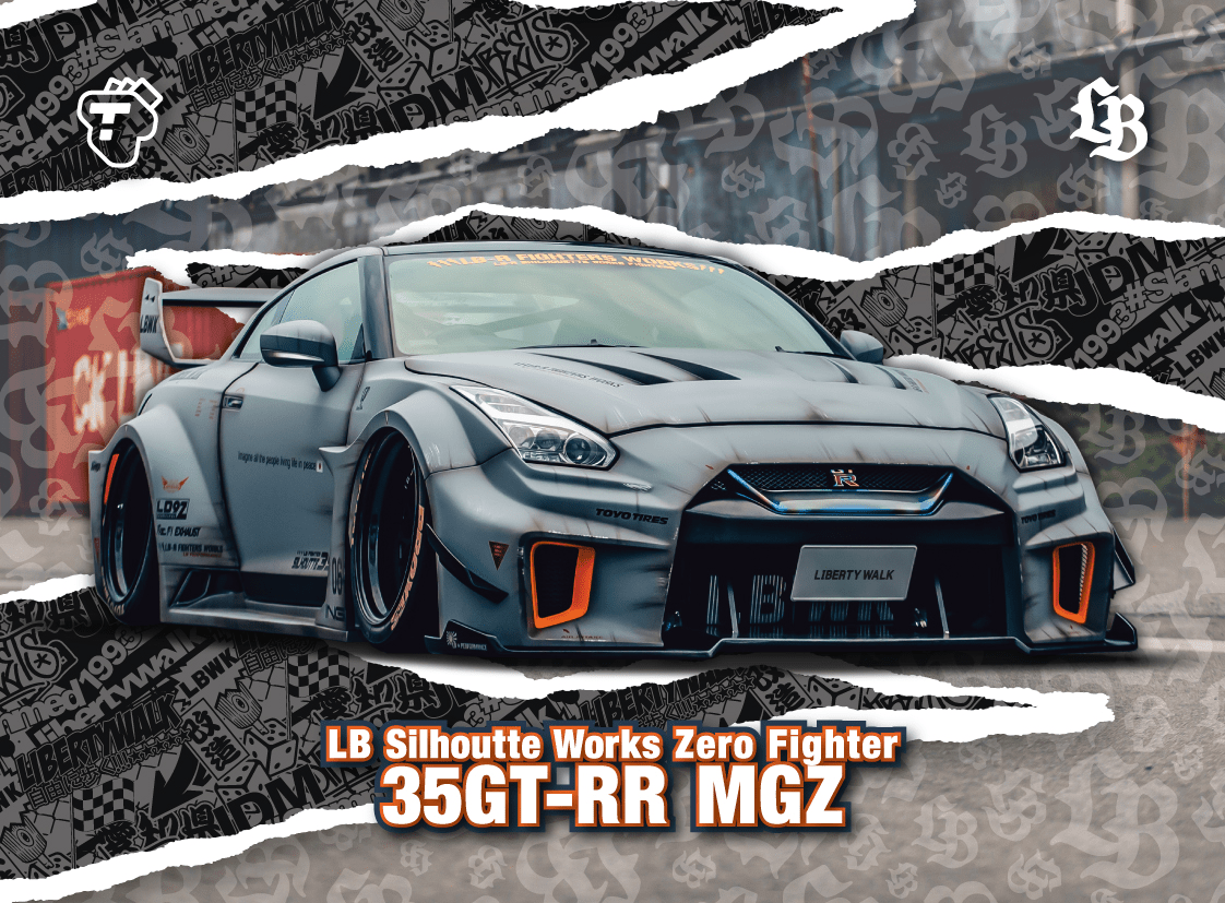 Tarmac Cards - LB Silhouette Works Zero Fighter 35GT-RR MGZ - LB