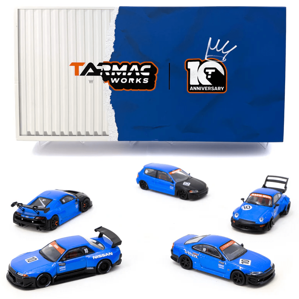 Tarmac Works - Tarmac Works 10th Anniversary 5-Cars Box Set – Top Tarmac Works - Tarmac Works 10th Anniversary 5-Cars Box Set – Top