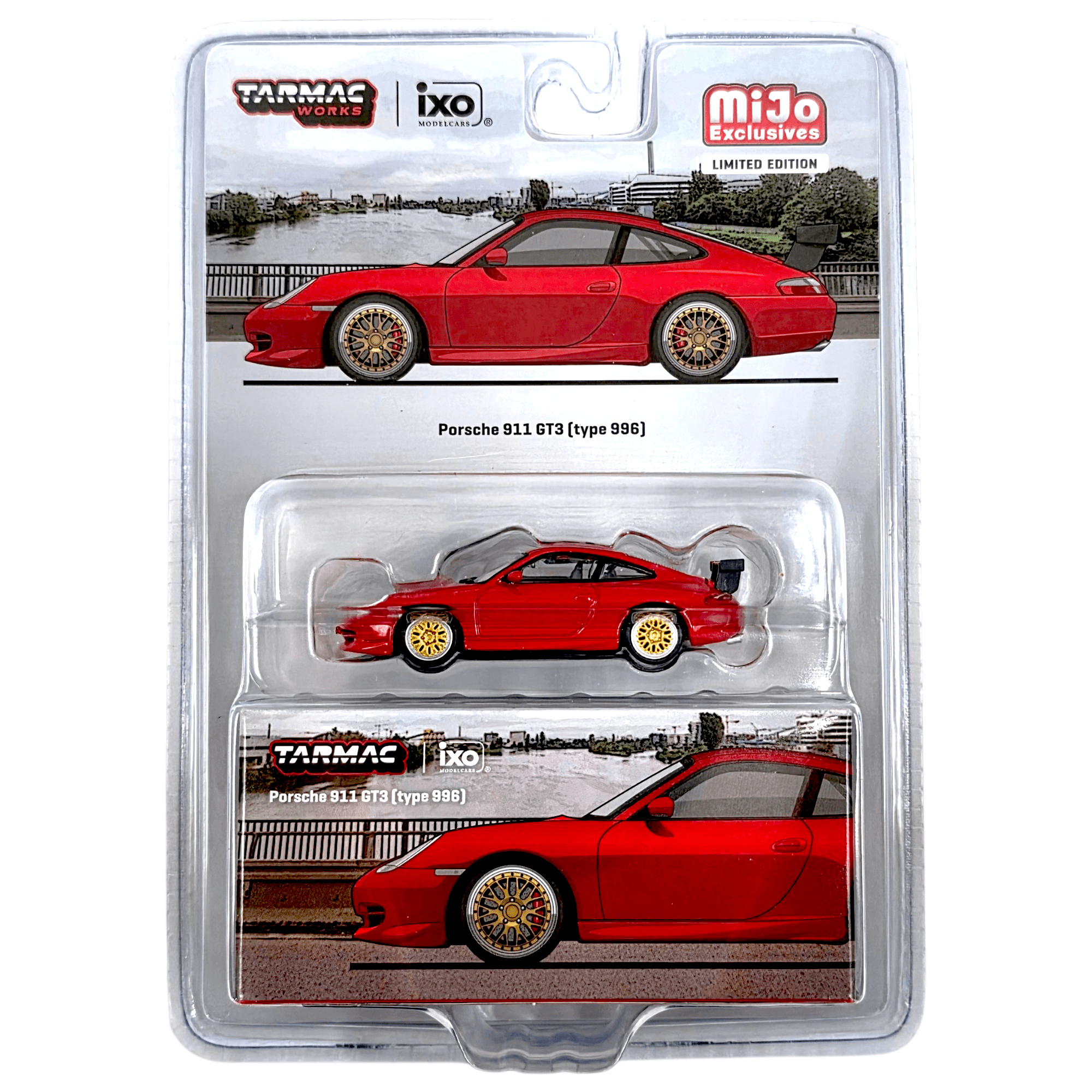Tarmac Works x IXO Models - Porsche 911 GT3 (Type 996) – Red